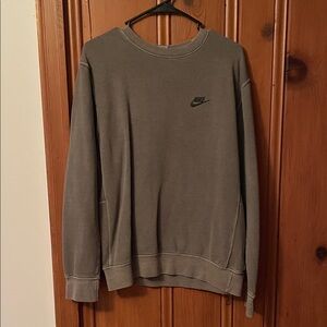 Nike Men's Charcoal Crewneck Sweater